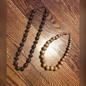 set of boho beaded chunky necklaces!
